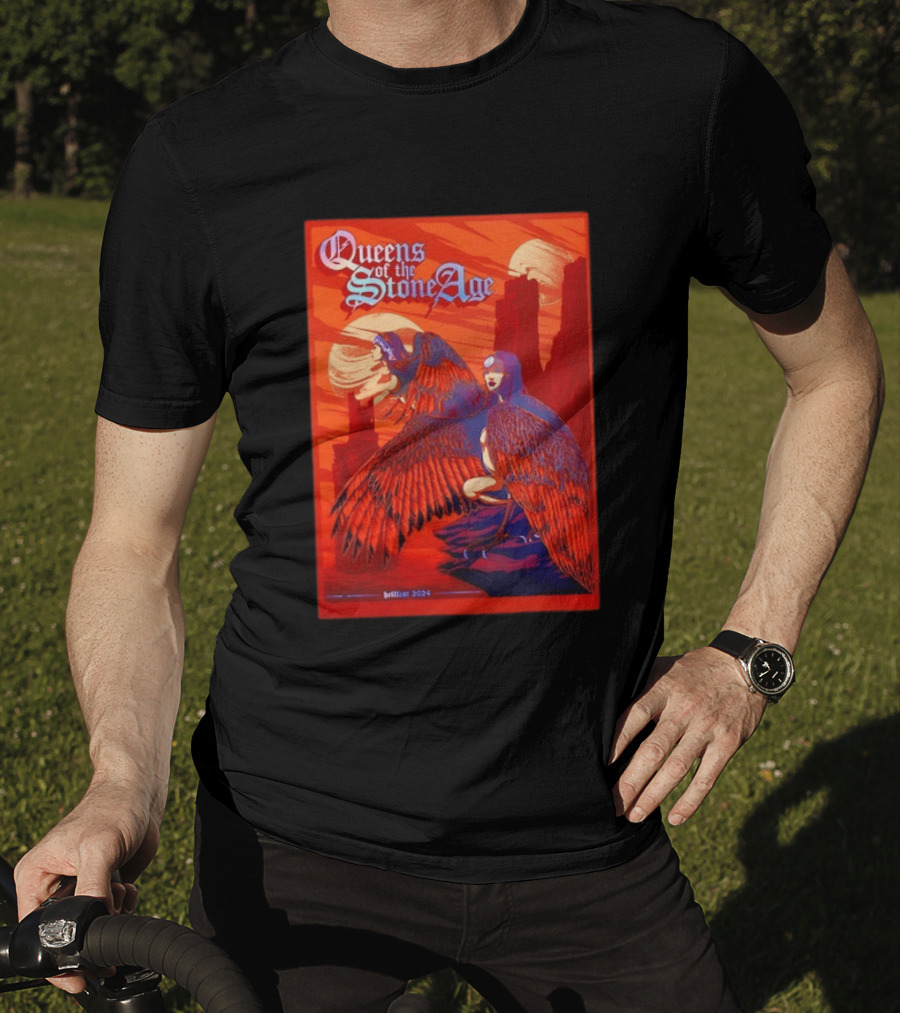 Queens Of The Stone Age Hellfest 2024 Winged Creatures T-Shirt
