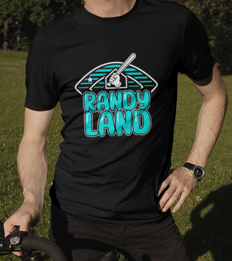 Randy Land Home Plate Batter Baseball T-Shirt