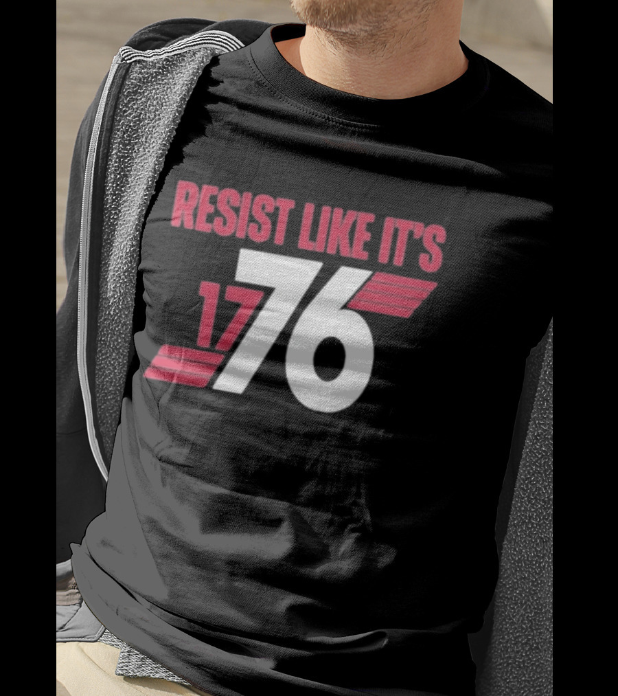 Resist Like It's 1776 Bold Vintage Red And White T-Shirt