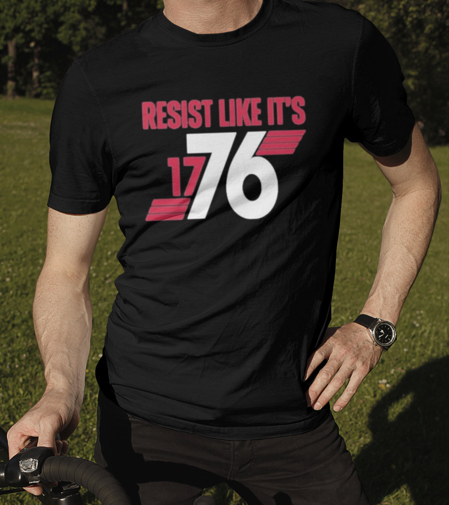 Resist Like It's 1776 Bold Vintage Red And White T-Shirt
