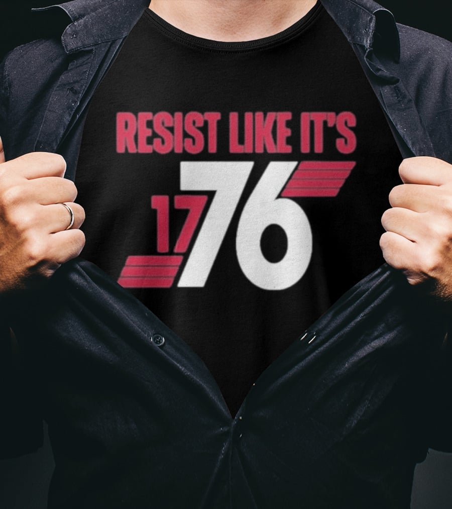 Resist Like It's 1776 Bold Vintage Red And White T-Shirt