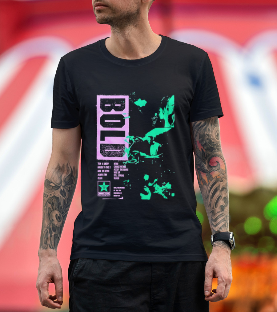 Revelation Records Talk Is Cheap Nailed To The X Positive Scene Unity Hardcore Punk T-Shirt