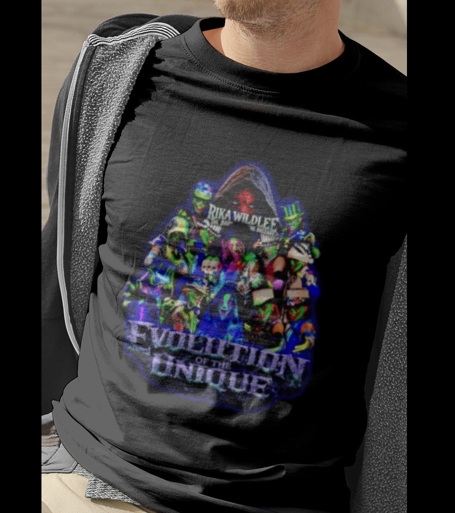 Rika Wildlee Evolution Of The Unique Clown Collage T-Shirt