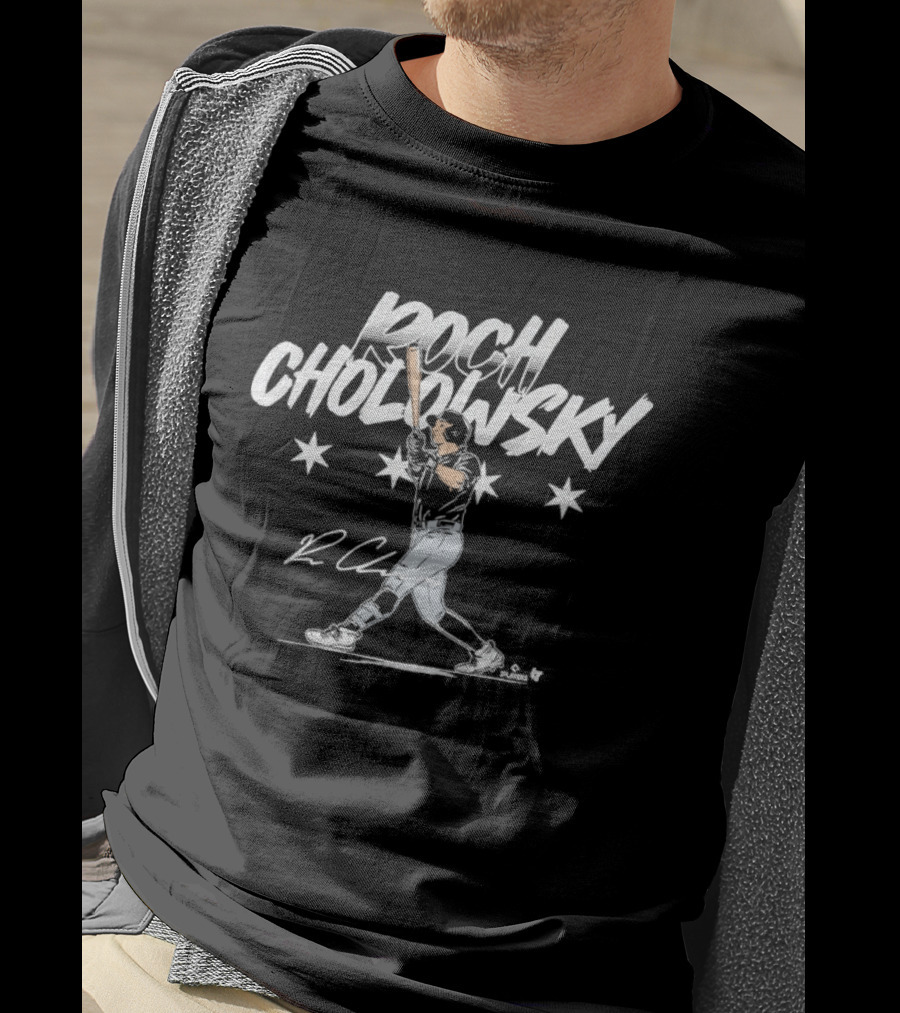 Roch Cholowsky Slugger Signature Swing With Stars And Signature T-Shirt