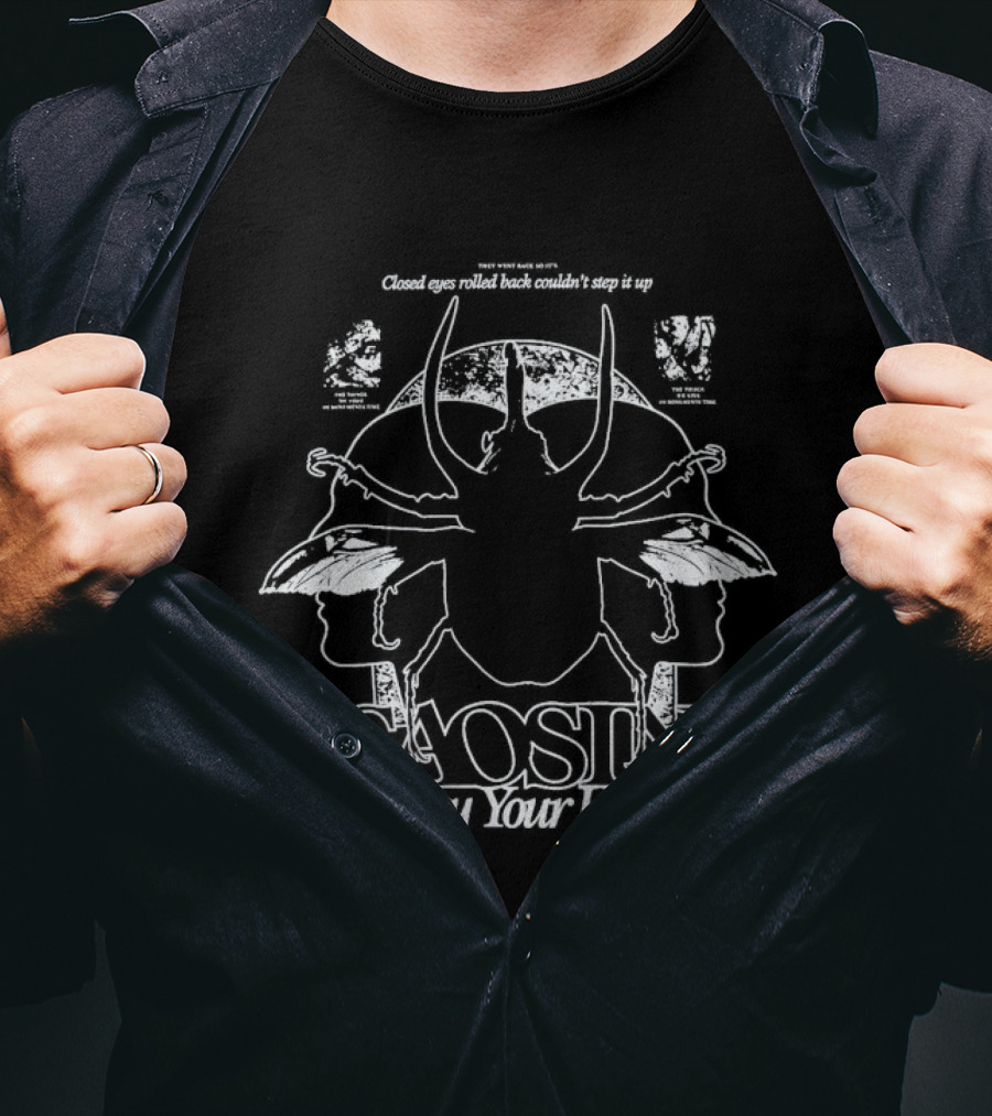 Saosin Bury Your Head Closed Eyes Rolled Back Couldn't Step It Up Symmetrical Faces And Horns T-Shirt