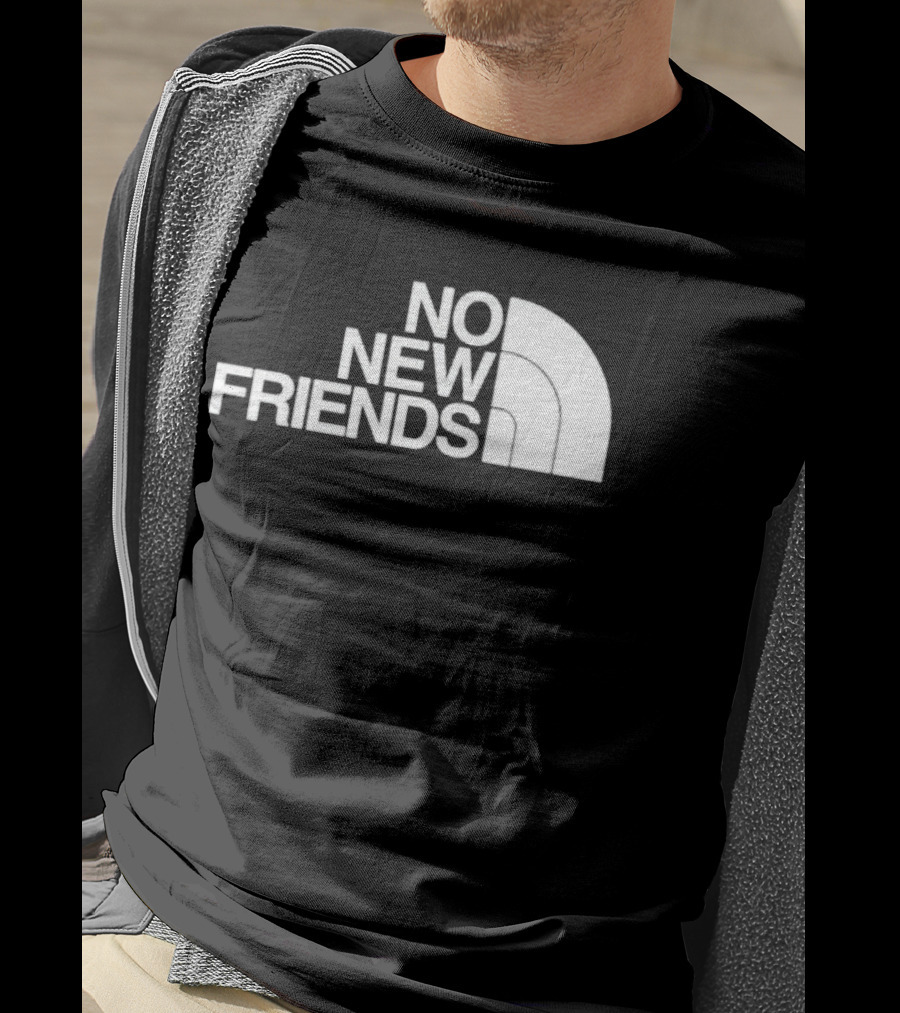 Saosin No New Friends North Face T-Shirt
