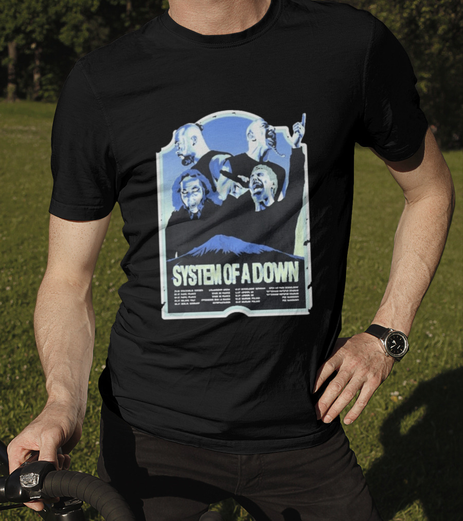 System Of A Down European Tour 2026 Dates Concert Band Members Mount Ararat T-Shirt