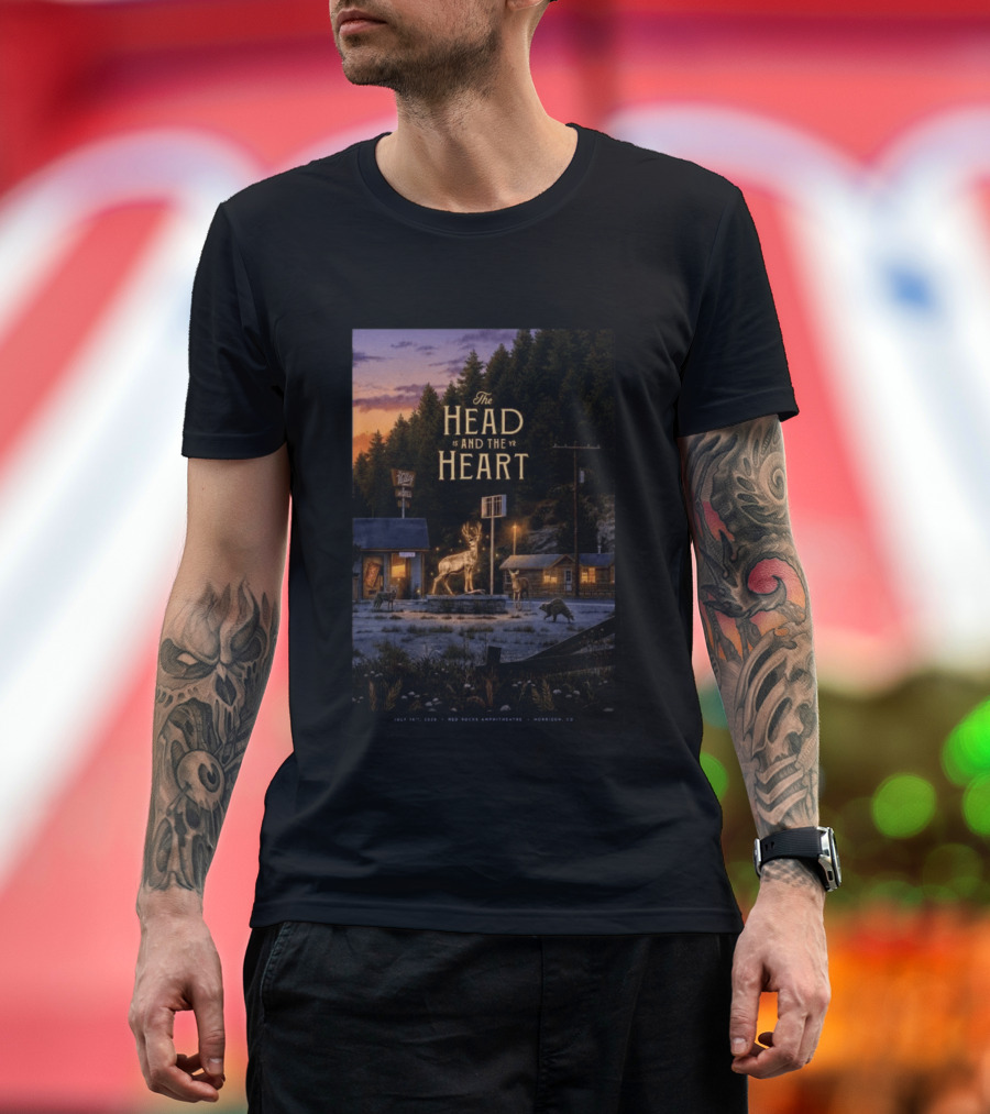 The Head And The Heart July 16 2026 Red Rocks Amphitheatre Morrison CO T-Shirt