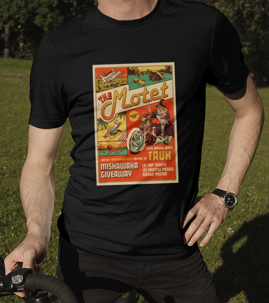 The Motet Summer Tour Mishawaka Amphitheatre July 31 Tauk Bellevue CO Giveaway VIP Tickets Shuttle Passes Signed T-Shirt