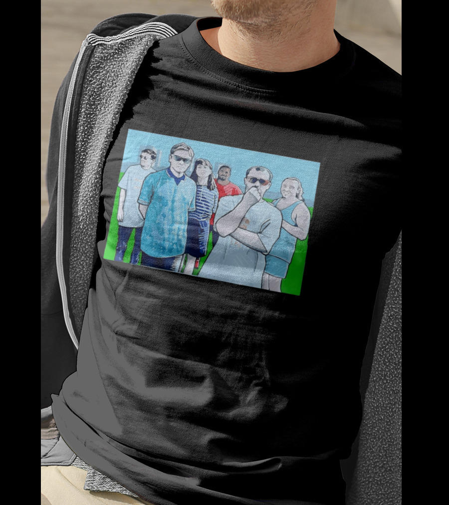 The Office Cast Illustrated Group Scene T-Shirt