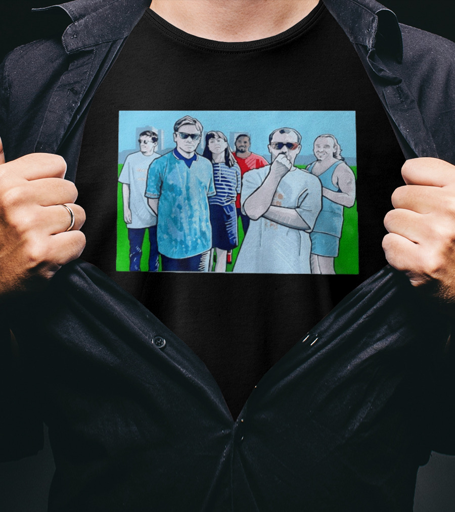 The Office Cast Illustrated Group Scene T-Shirt