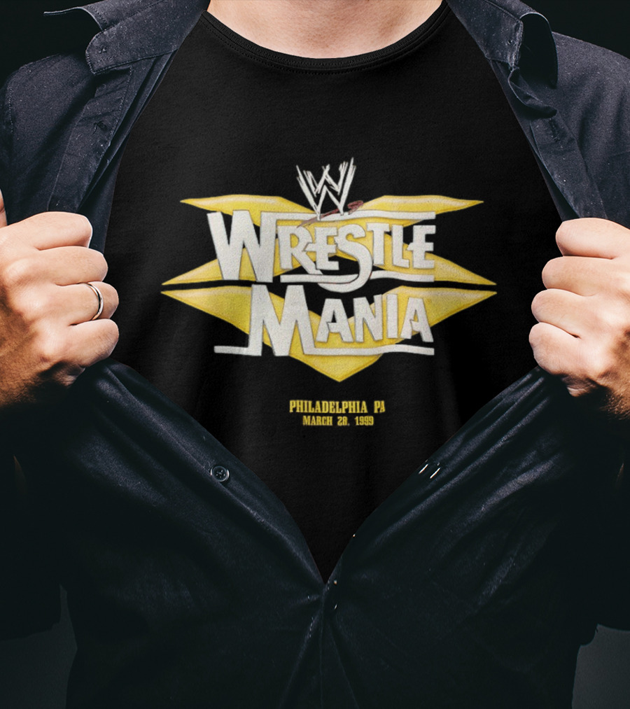 WWE WrestleMania XV Philadelphia March 28 1999 T-Shirt