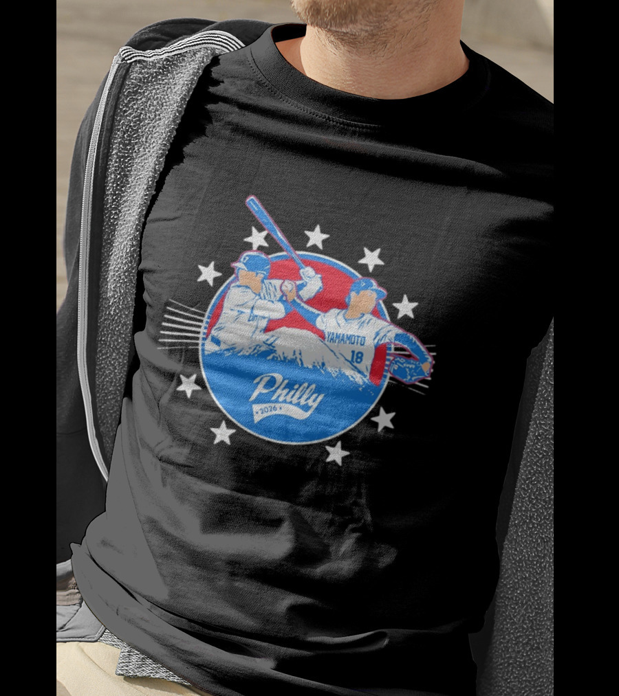 Yamamoto 18 Philly 2026 Baseball Philadelphia Stars T-Shirt