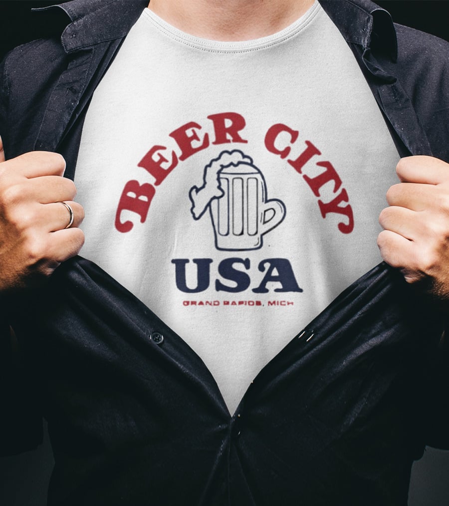 Beer City USA Grand Rapids Michigan Pint T-Shirt