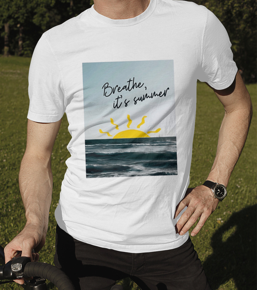Breathe It's Summer Sun Ocean Scenery T-Shirt