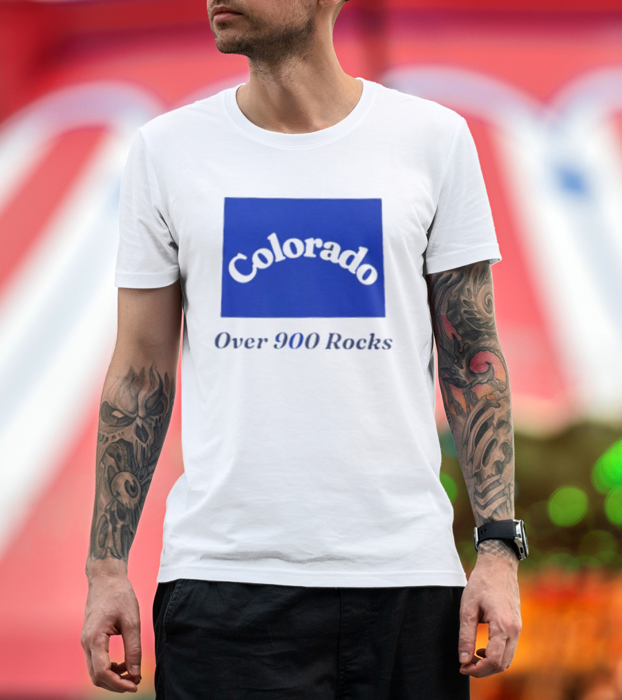 Colorado Over 900 Rocks Geology Nature Humor Celebration Stone Enthusiasts T-Shirt