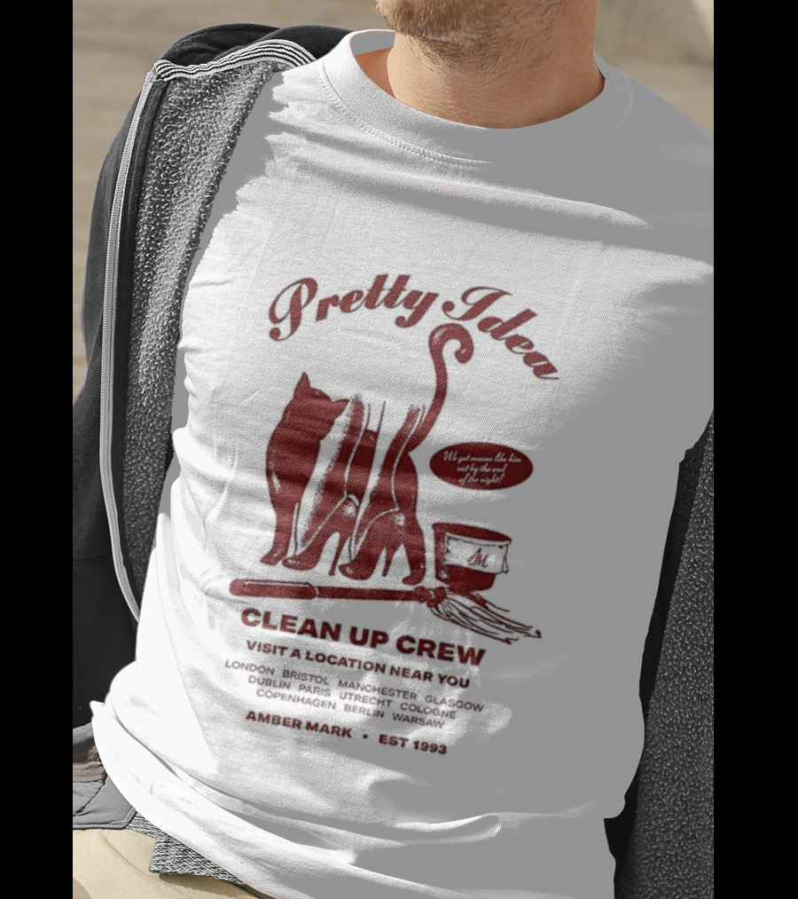 Pretty Idea Clean Up Crew Visit: Denver Columbus Annapolis Albuquerque 1973 T-Shirt