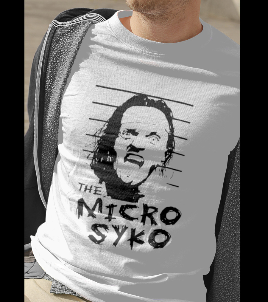 John Weena Wearing The Micro Syko Iconic Face T-Shirt