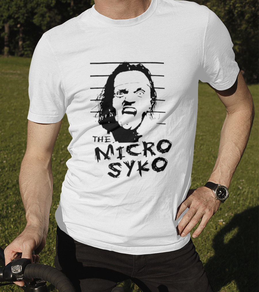 John Weena Wearing The Micro Syko Iconic Face T-Shirt