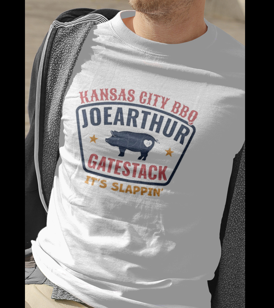 Kansas City BBQ Joearthur Gatestack It's Slappin' Pig T-Shirt
