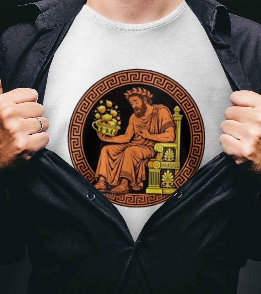 King Midas Ancient Greek Mythology Gold Transformative Touch T-Shirt
