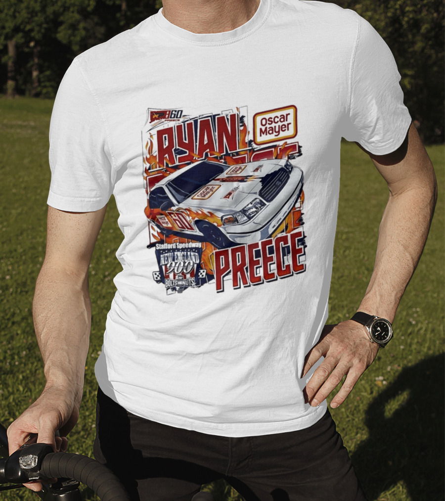 Ryan Preece Oscar Mayer Racing Car Stafford Speedway New England 900 Bolts Nuts 60 T-Shirt
