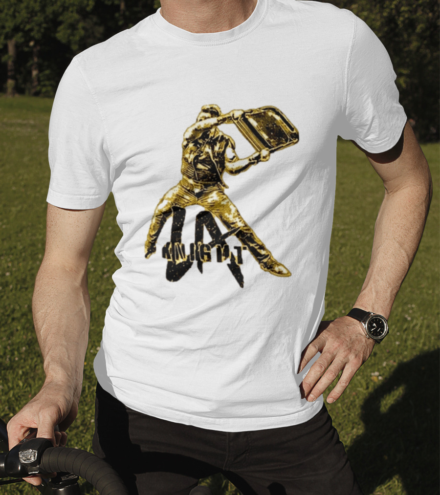 LA Knight Wrestling Iconic Folding Chair Action T-Shirt