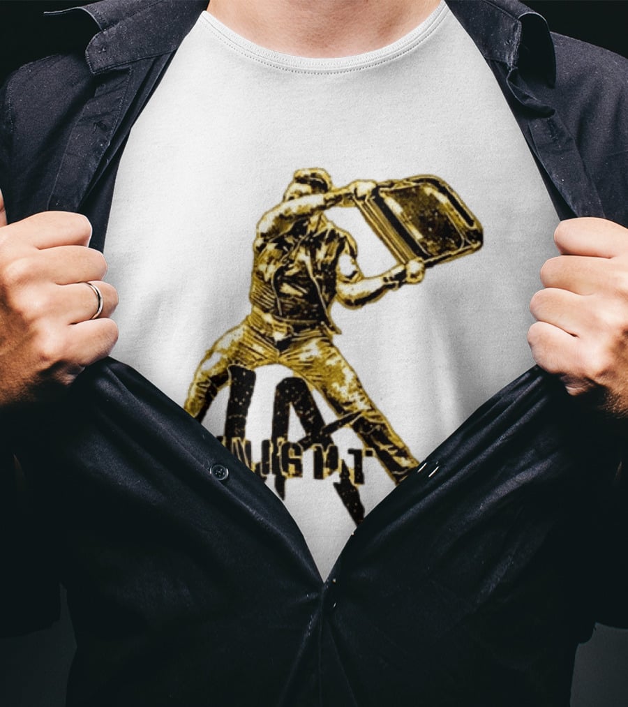 LA Knight Wrestling Iconic Folding Chair Action T-Shirt