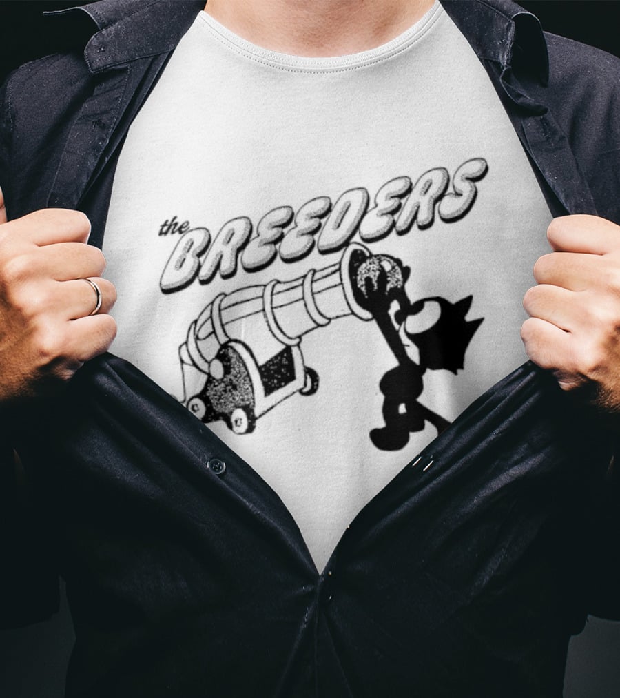 The Breeders Felix The Cat Cannon Alternative Rock T-Shirt