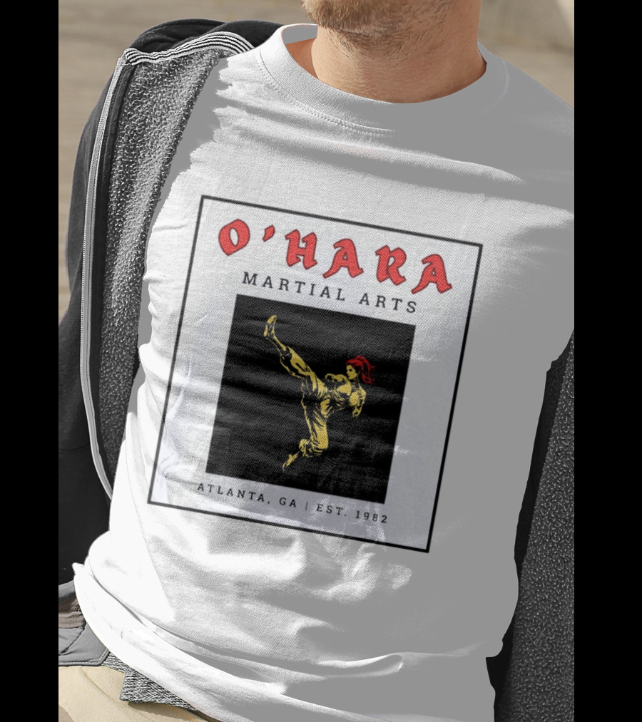 O'Hara Martial Arts Atlanta GA Est 1982 Karate Martial Artist Kick T-Shirt