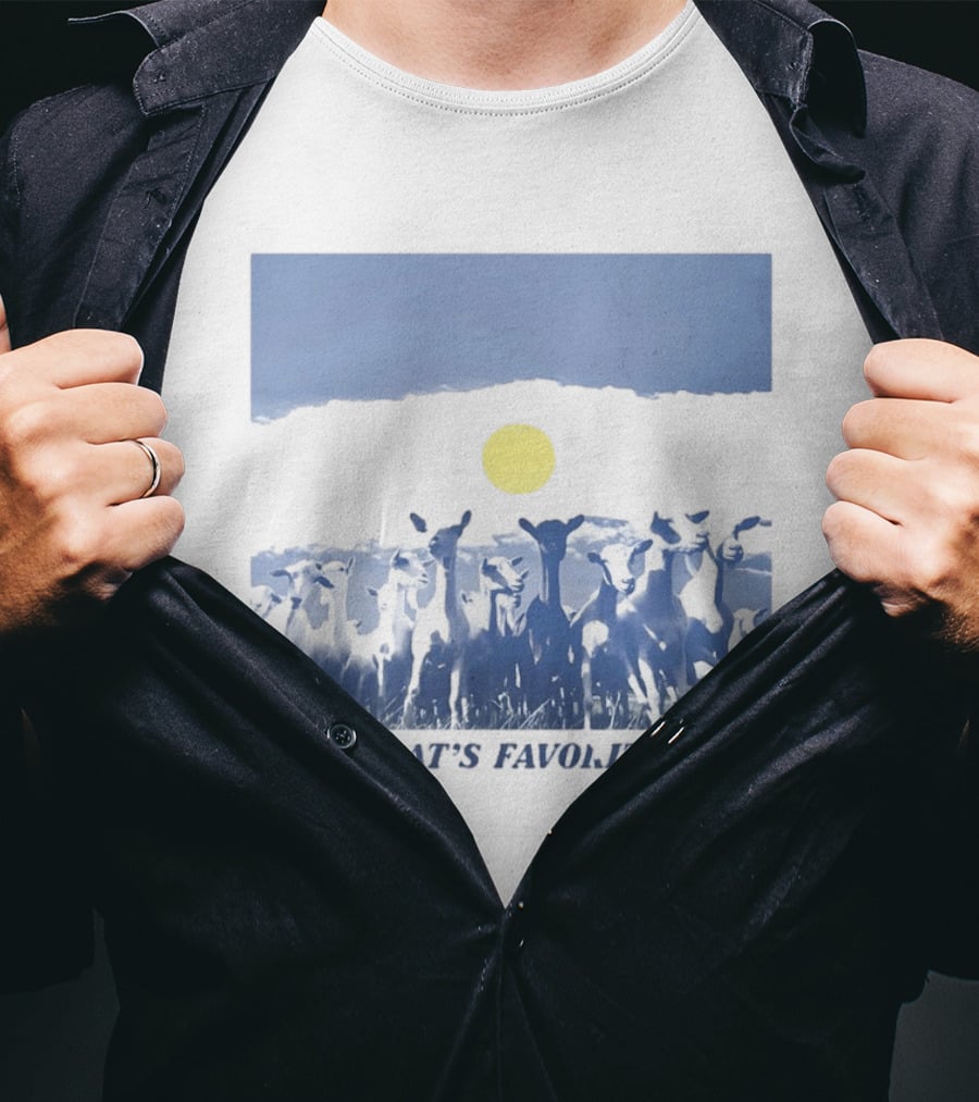 YOUR GOAT'S FAVORITE GOAT Moonlit Pasture T-Shirt