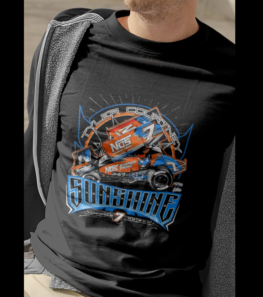NOS Energy Drink Sprint Car Racing Tyler Courtney Sunshine Indianapolis Indiana T-Shirt