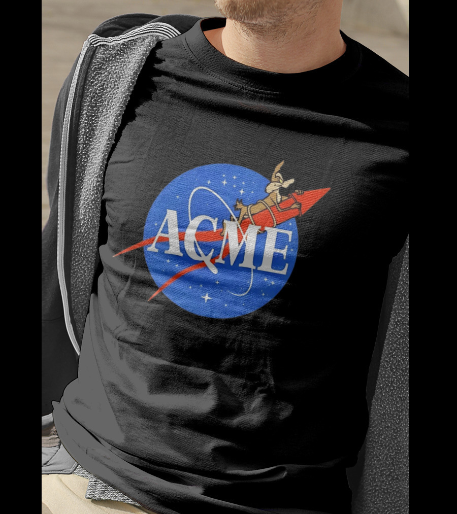 Wile E Coyote ACME Rocket NASA T-Shirt