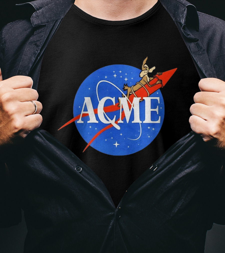 Wile E Coyote ACME Rocket NASA T-Shirt