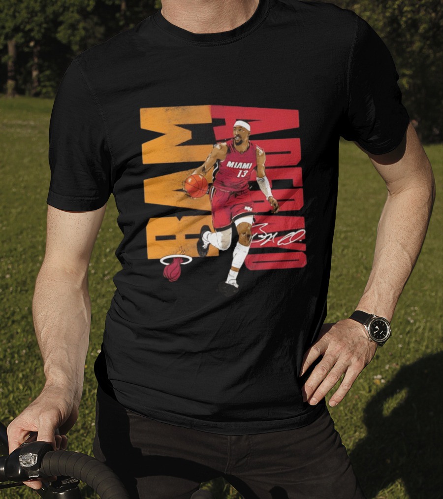 Bam Adebayo Miami Heat Basketball Number 13 NBA Player T-Shirt