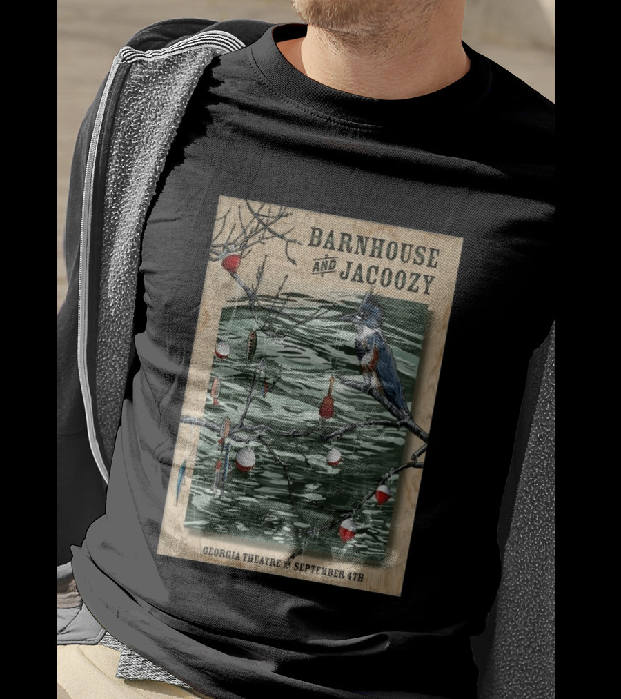 Barnhouse And Jacoozy Live At Georgia Theatre September 4th Kingfisher Fishing T-Shirt