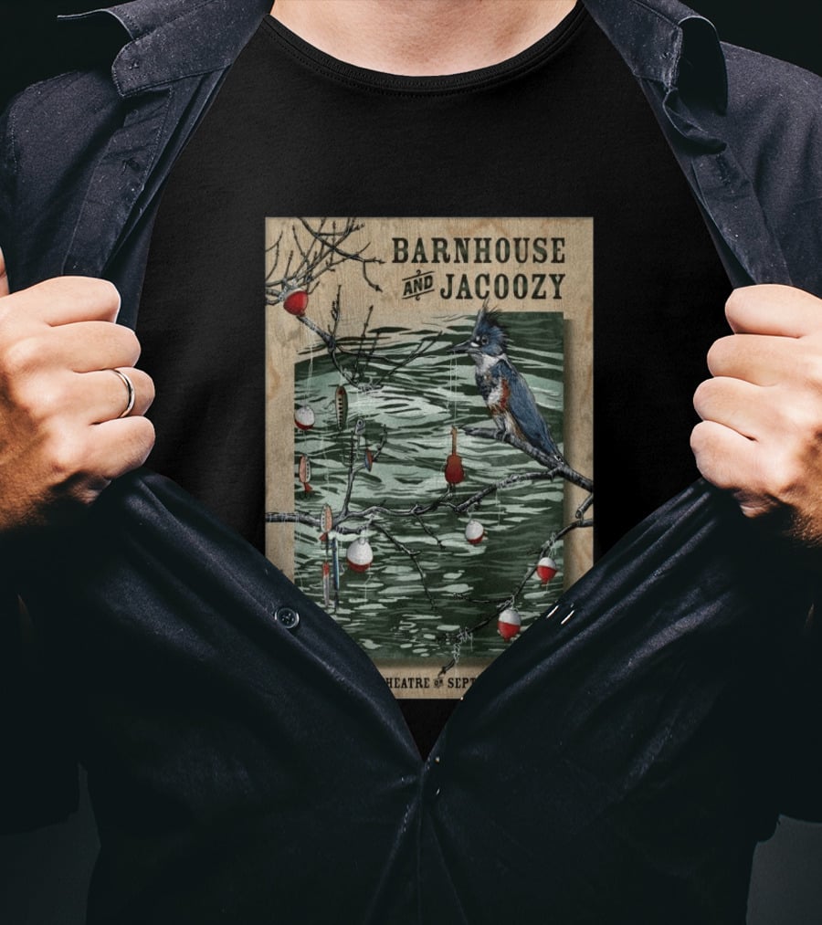 Barnhouse And Jacoozy Live At Georgia Theatre September 4th Kingfisher Fishing T-Shirt