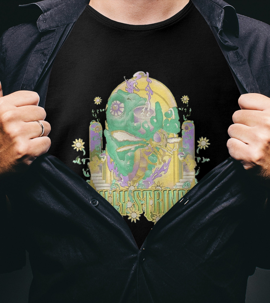 Billy Strings Summer 2026 Tour Cicada Rider Psychedelic Flower Mandala T-Shirt