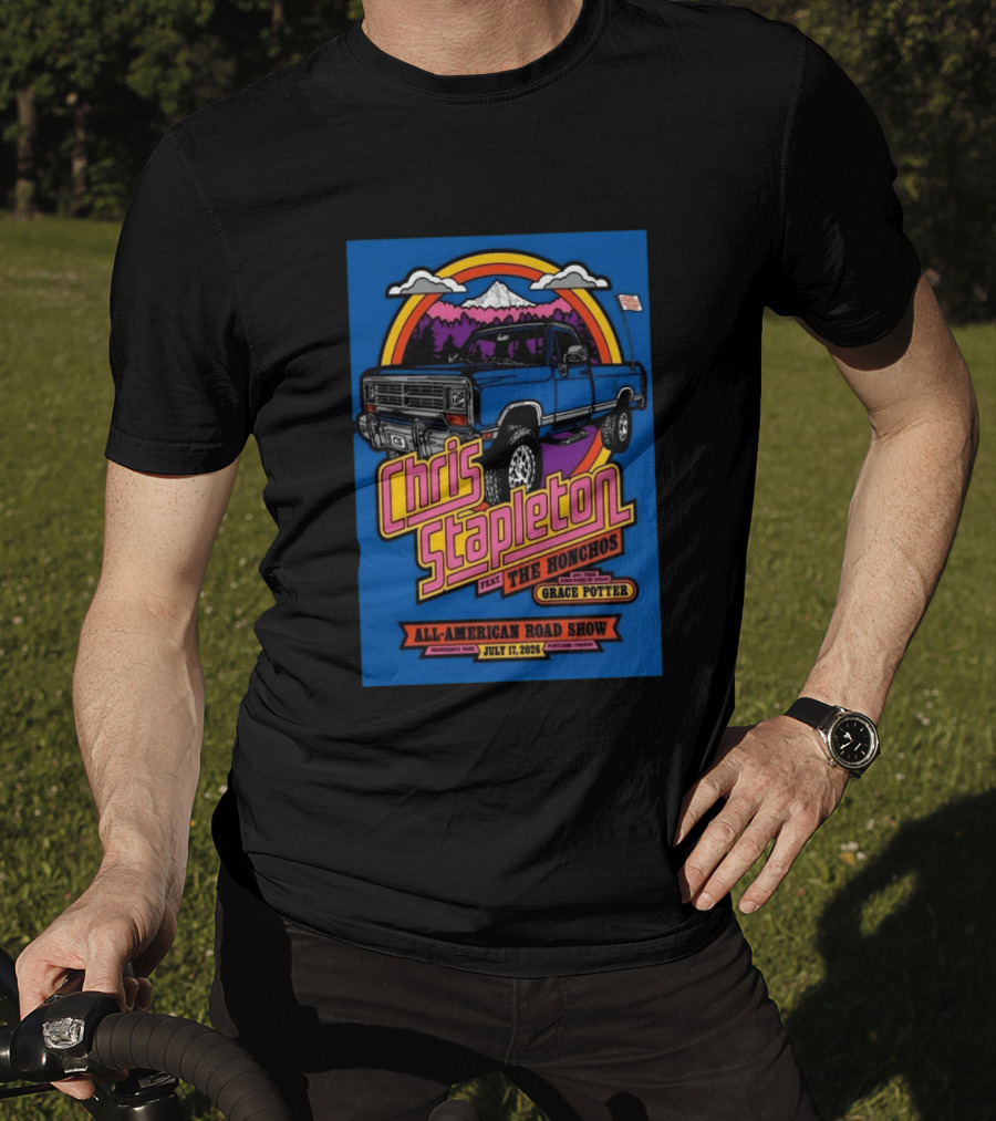 Chris Stapleton Providence Park Portland OR 2026 All American Road Show Featuring The Honchos Grace Potter T-Shirt