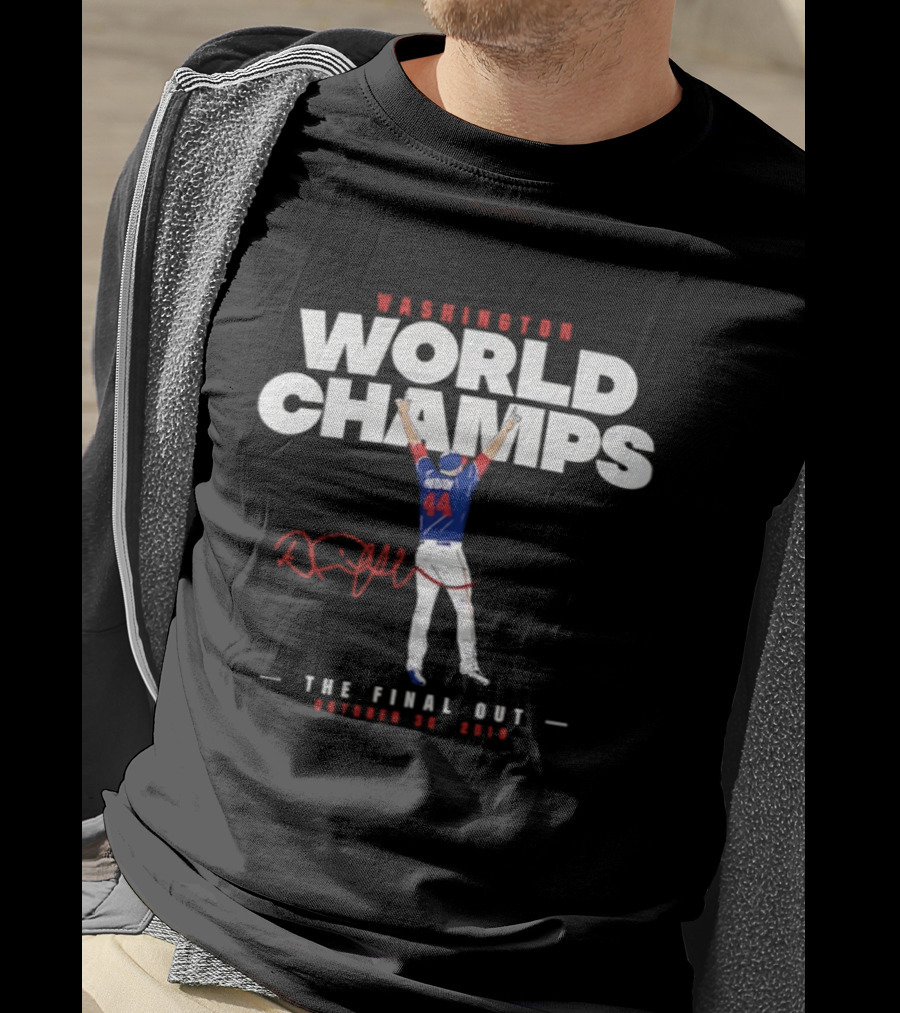 Washington World Champs Daniel Hudson The Final Out October 30 2019 T-Shirt