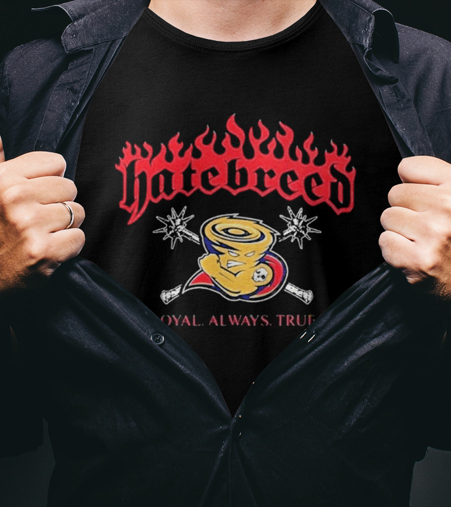 Hatebreed The Summer Slaughter Tour 2026 Tulsa Oklahoma Cain's Ballroom July 12 Fierce Loyalty Loyal Always True T-Shirt