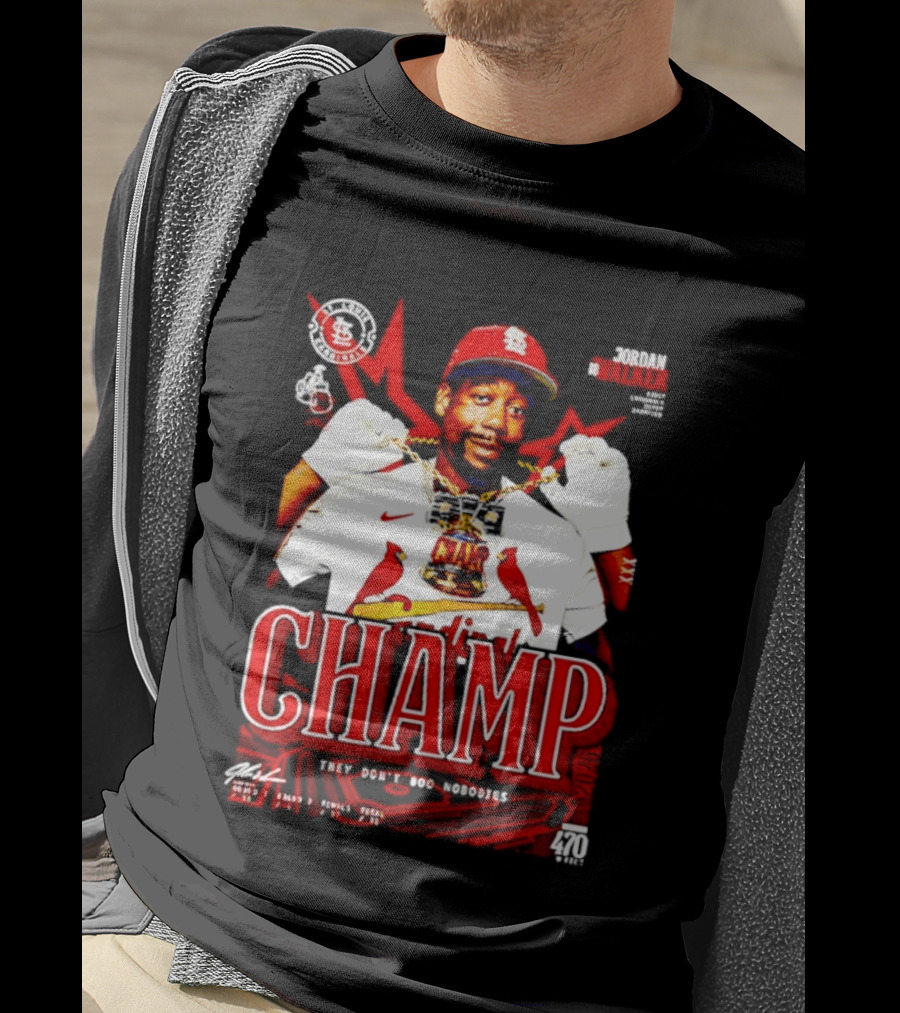 Jordan Walker St. Louis Cardinals Home Run Derby Champ They Don't Boo Nobodies T-Shirt