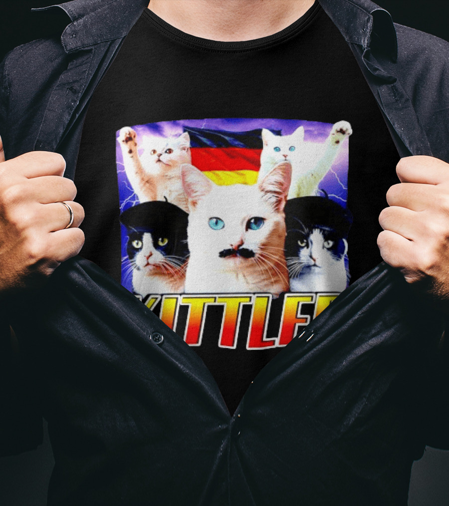Kittler Cats With German Flag And Cats T-Shirt