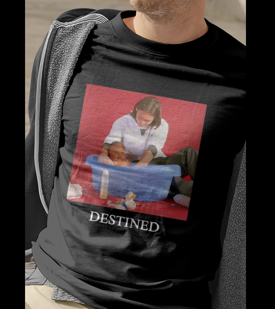 Lionel Messi Lamine Yamal Baby Bath Destined T-Shirt