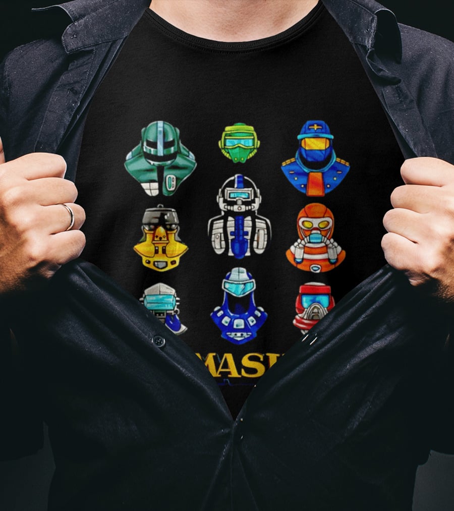 MASK Helmet 80s Cartoon Matt Trakker Iconic Collection T-Shirt
