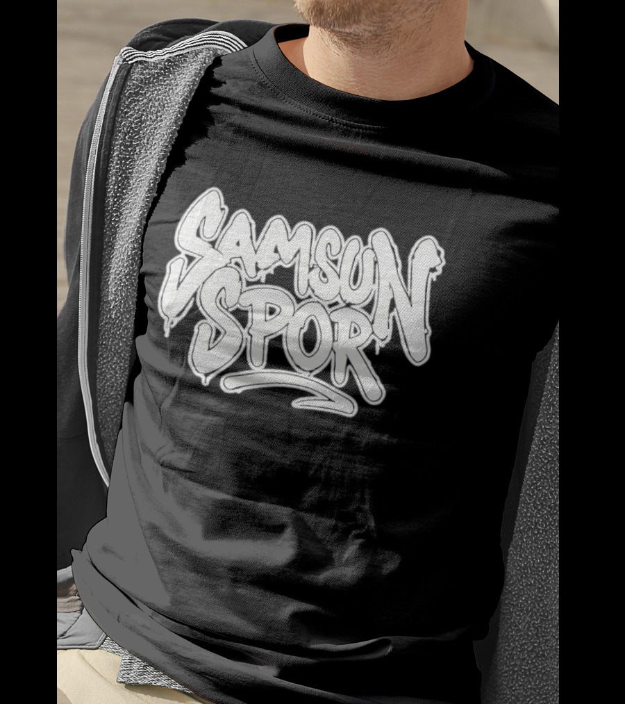 Samsunspor Graffiti Style Bold Lettering T-Shirt