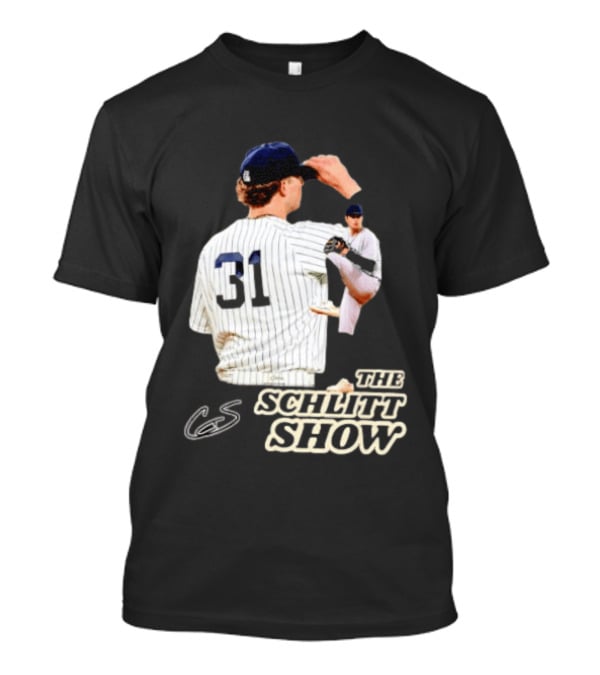 The Schlitt Show No 31 Baseball Player Jersey Pinstripes T-Shirt