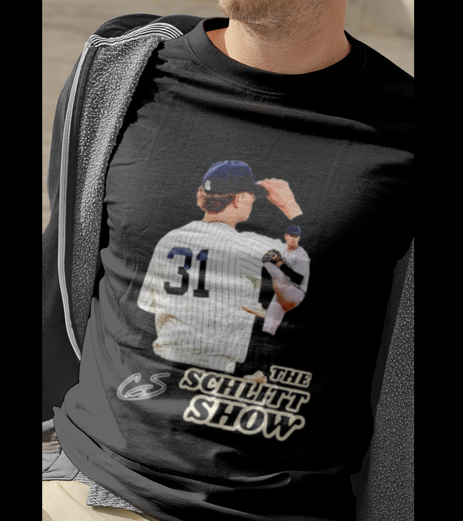 The Schlitt Show No 31 Baseball Player Jersey Pinstripes T-Shirt