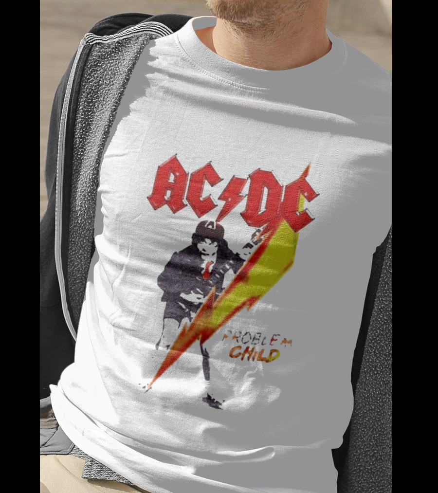 ACDC Pwr Up Problem Child Tour 2026 Lightning Bolt T-Shirt
