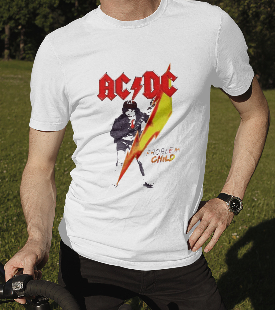 ACDC Pwr Up Problem Child Tour 2026 Lightning Bolt T-Shirt